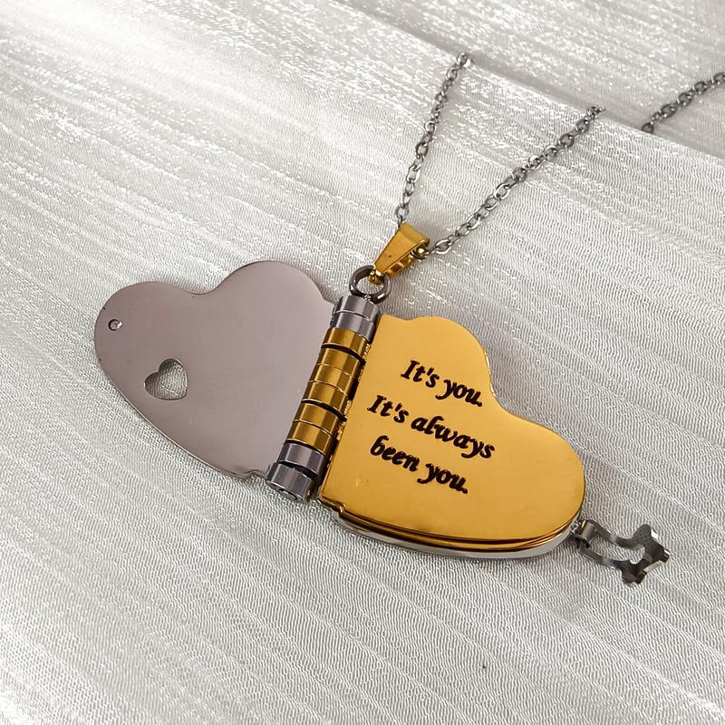 My Love Heart Book Necklace - Meaningful Gift
