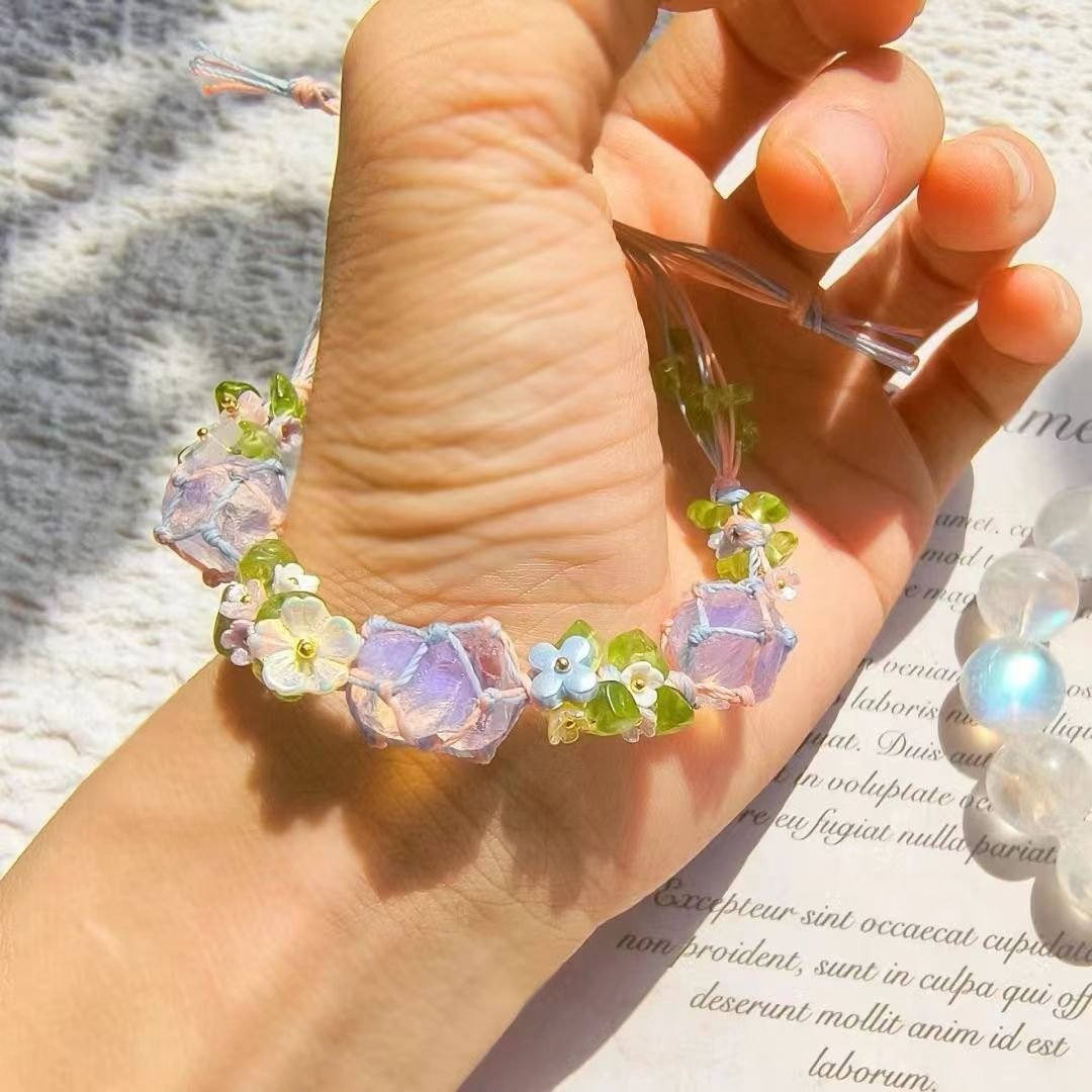 💖Natural Crystal Braided Hand Rope - Handmade Gift for Her