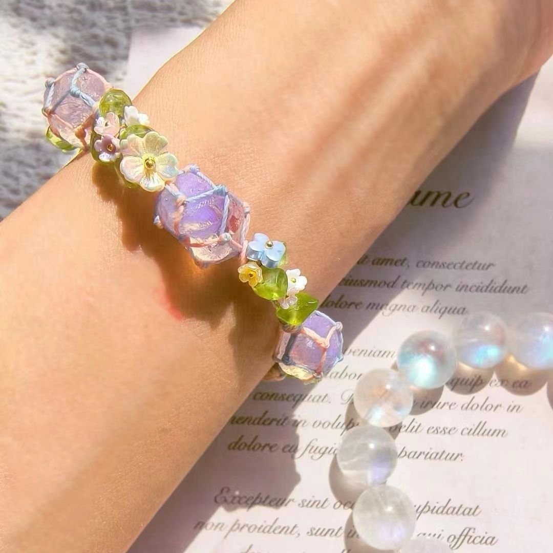 💖Natural Crystal Braided Hand Rope - Handmade Gift for Her