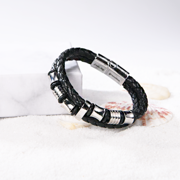 To My Grandson, I Will Always Be With You Bracelet