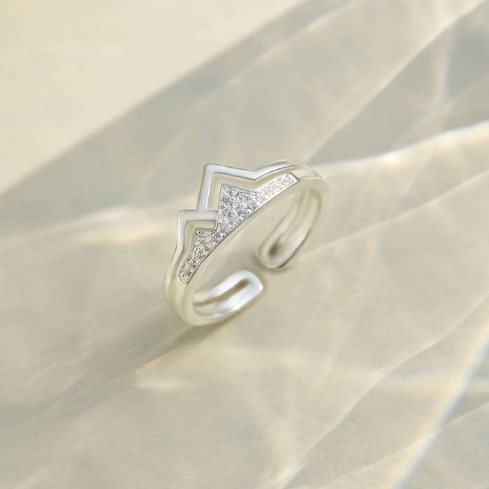 To My Daughter The Climb Pave Mountain Ring