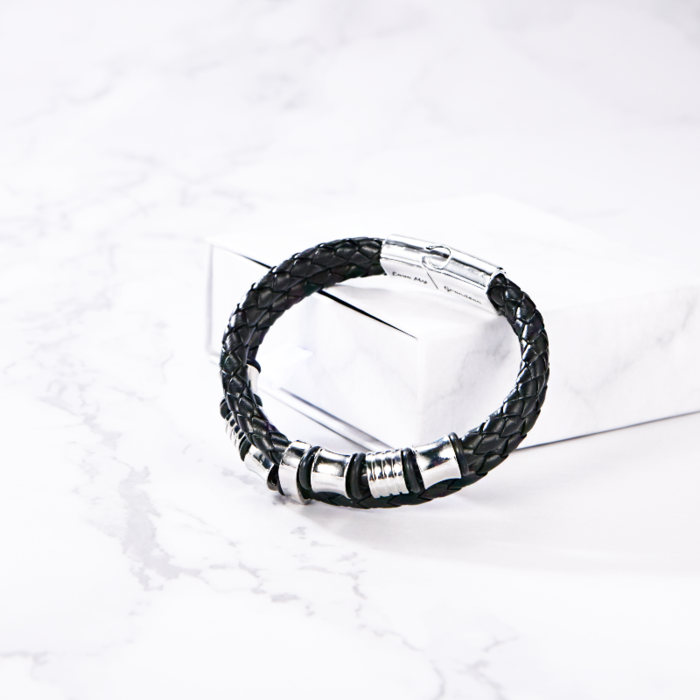 To My Grandson, I Will Always Be With You Bracelet