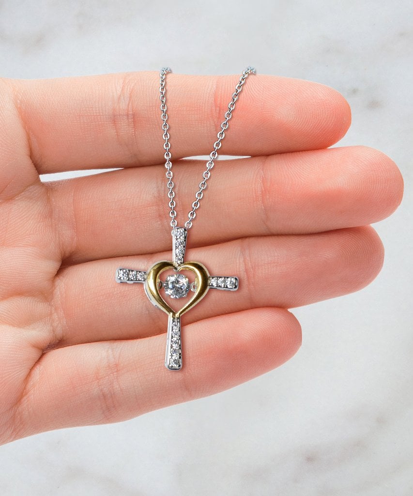 [ALMOST SOLD OUT] To My Daughter/Granddaughter - Love You Forever Cross Dancing Necklace