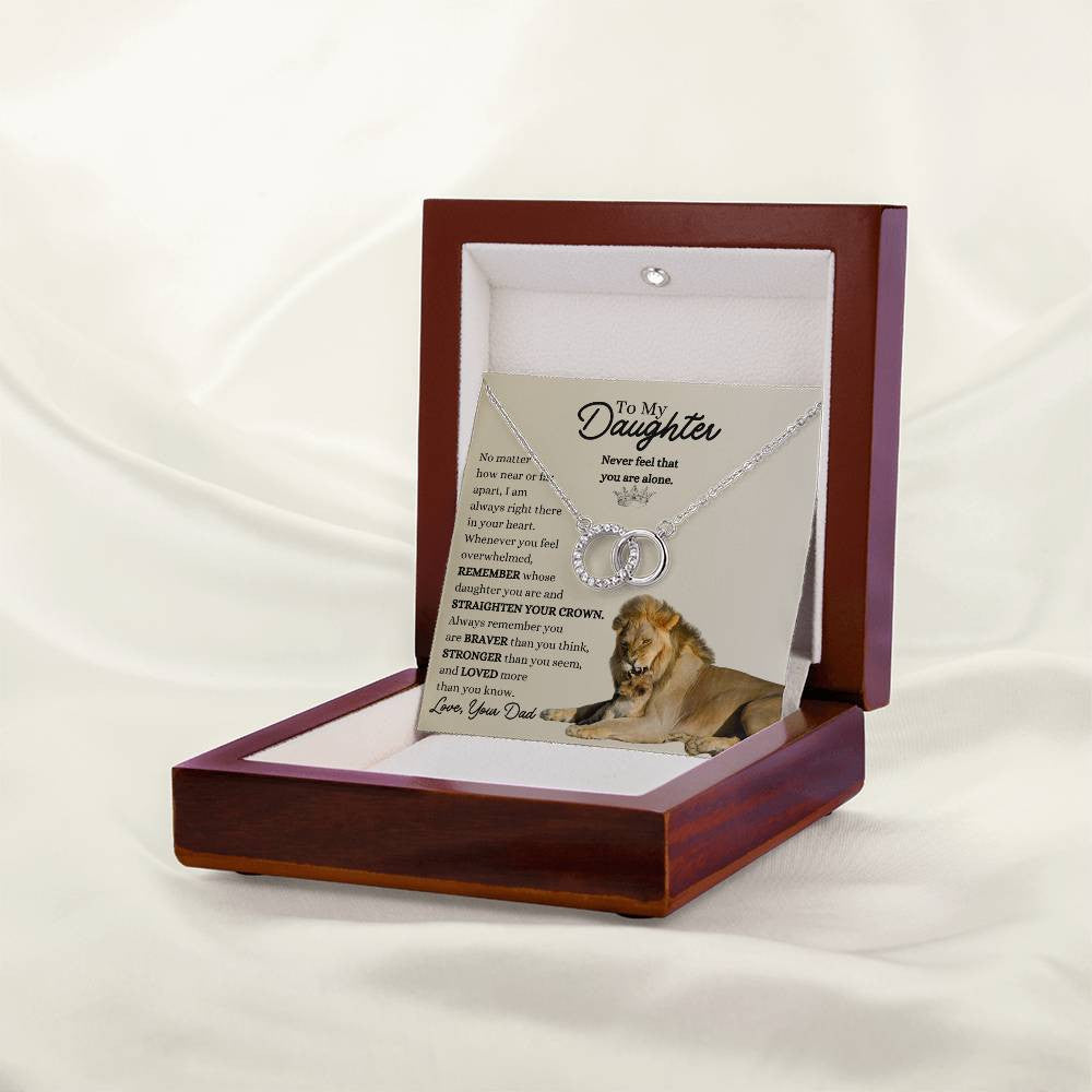 To My Daughter – Always Remember You Are Loved, Inspirational Necklace from Dad