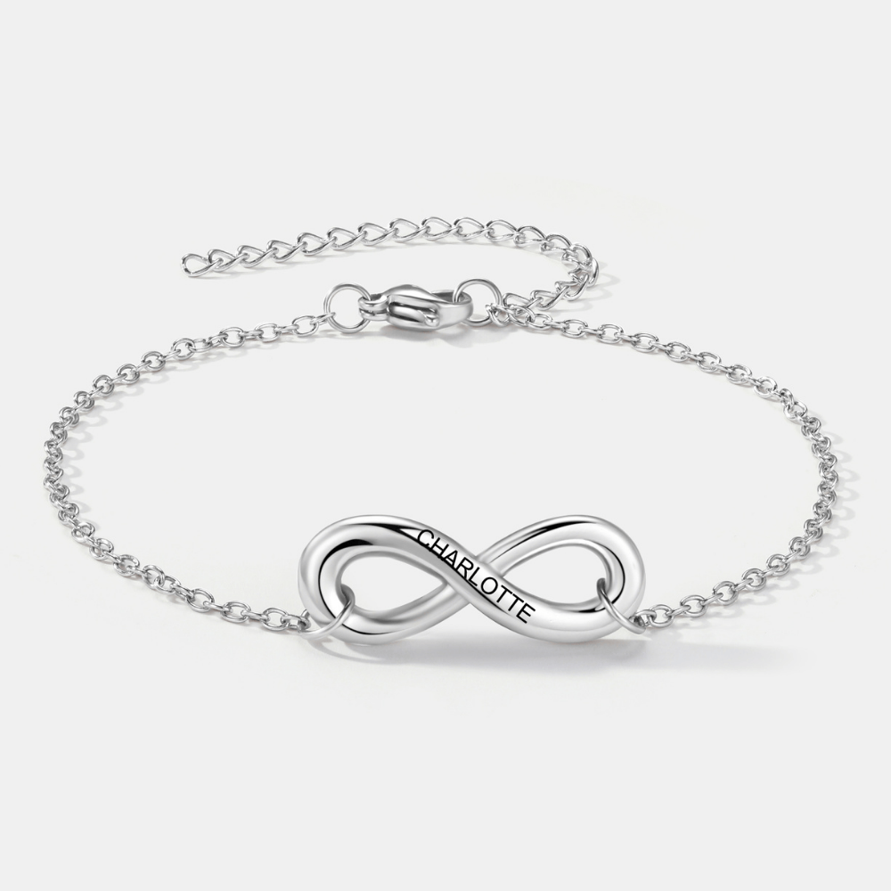 Infinity Name Bracelet for Wife