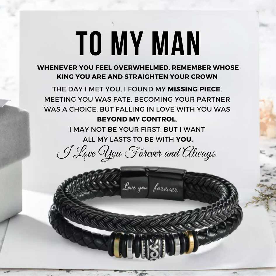 To My Man ‘Love You Forever’ Bracelet