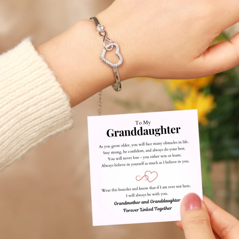 To My Granddaughter – Infinity Heart Bracelet