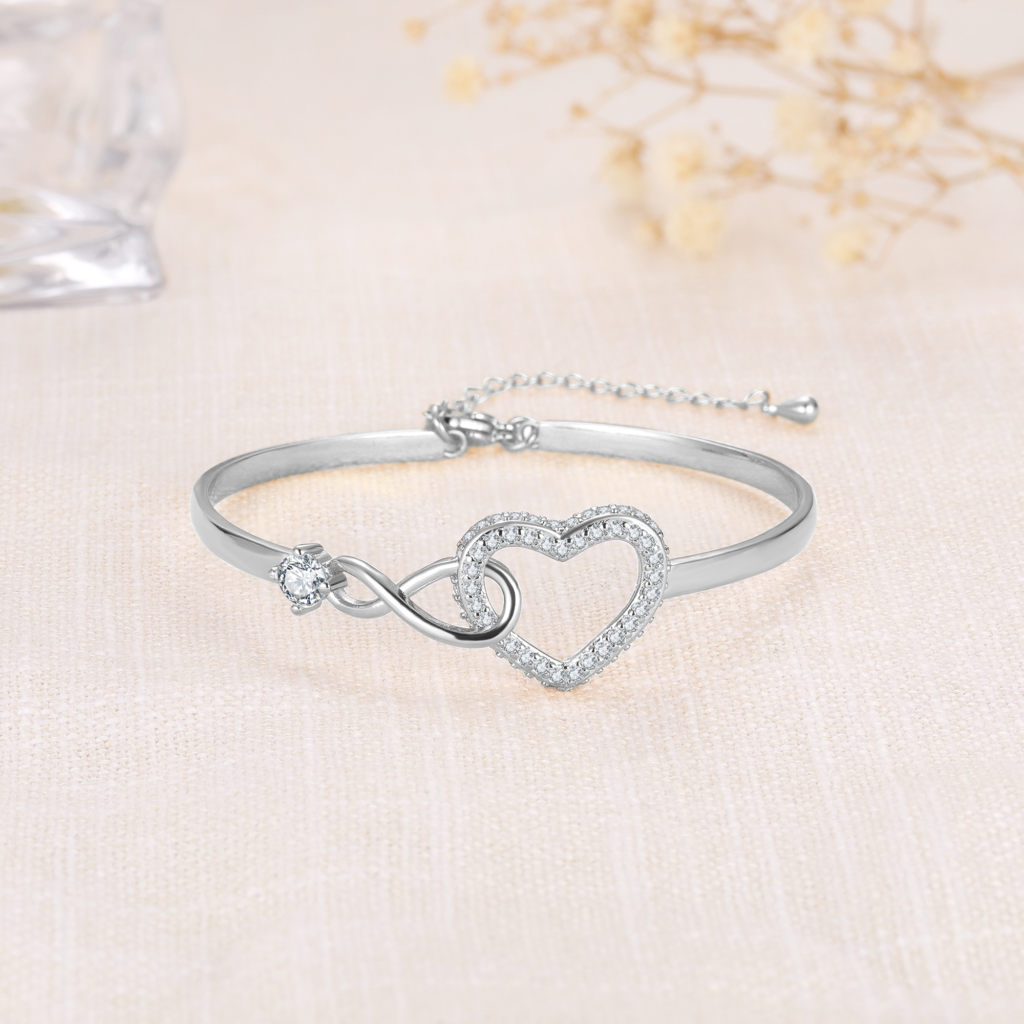 To My Granddaughter – Infinity Heart Bracelet