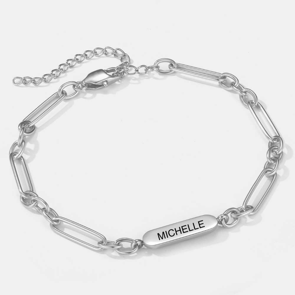 Forever Linked Name Bracelet – Heart of The Family