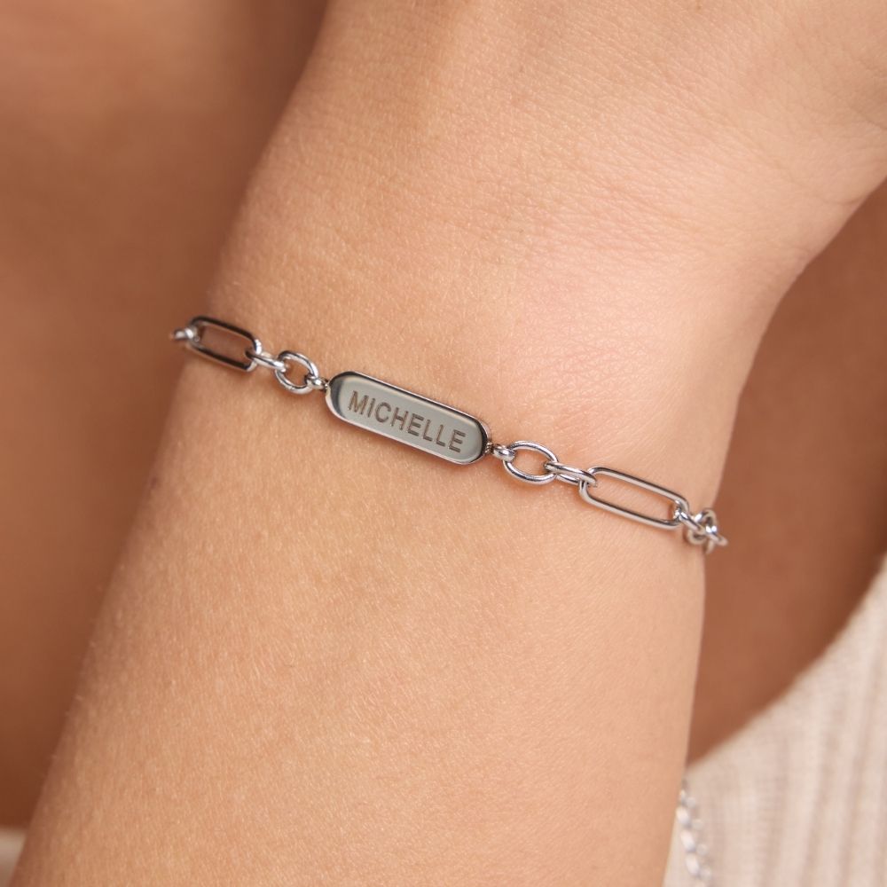 Forever Linked Name Bracelet – Heart of The Family