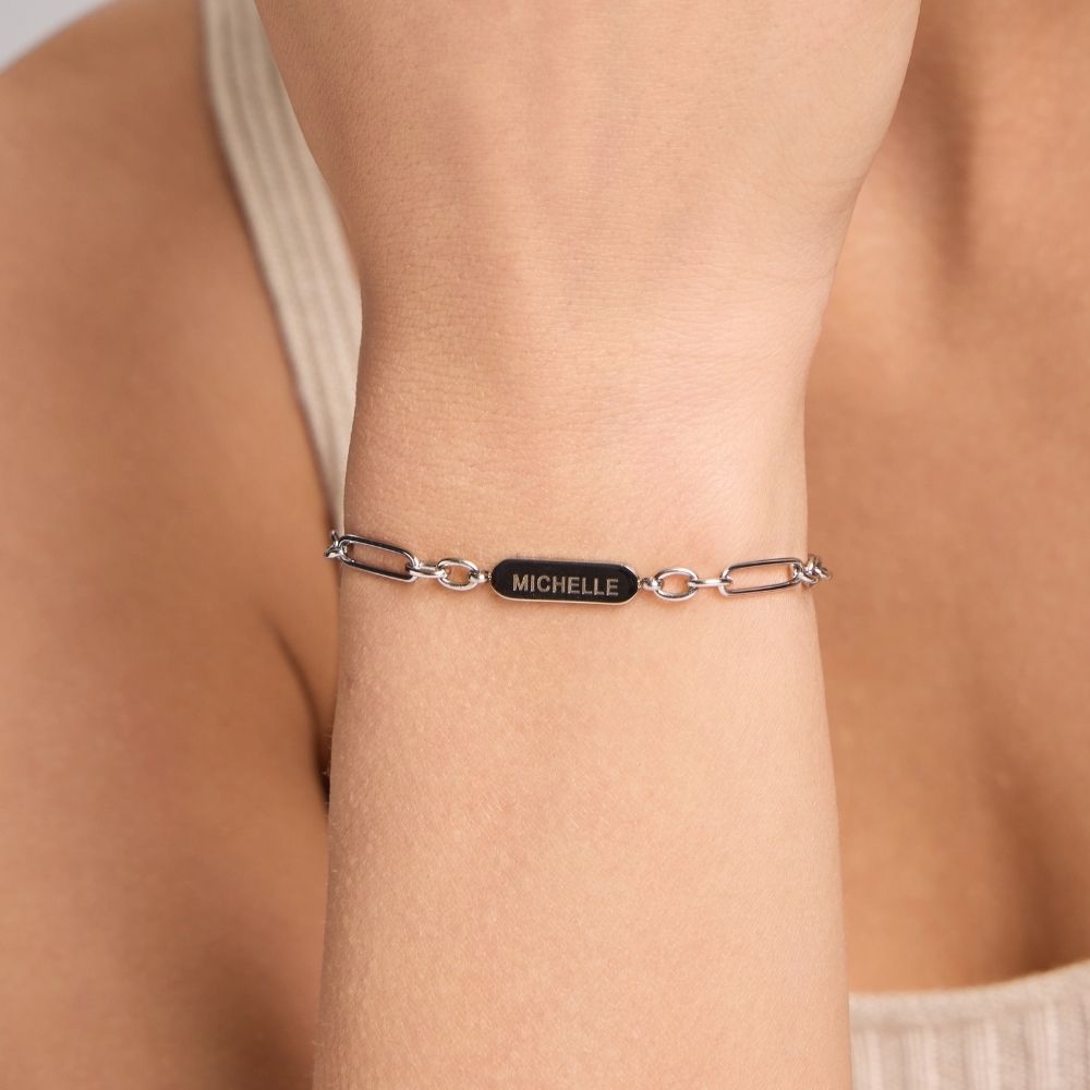 Forever Linked Name Bracelet – Heart of The Family