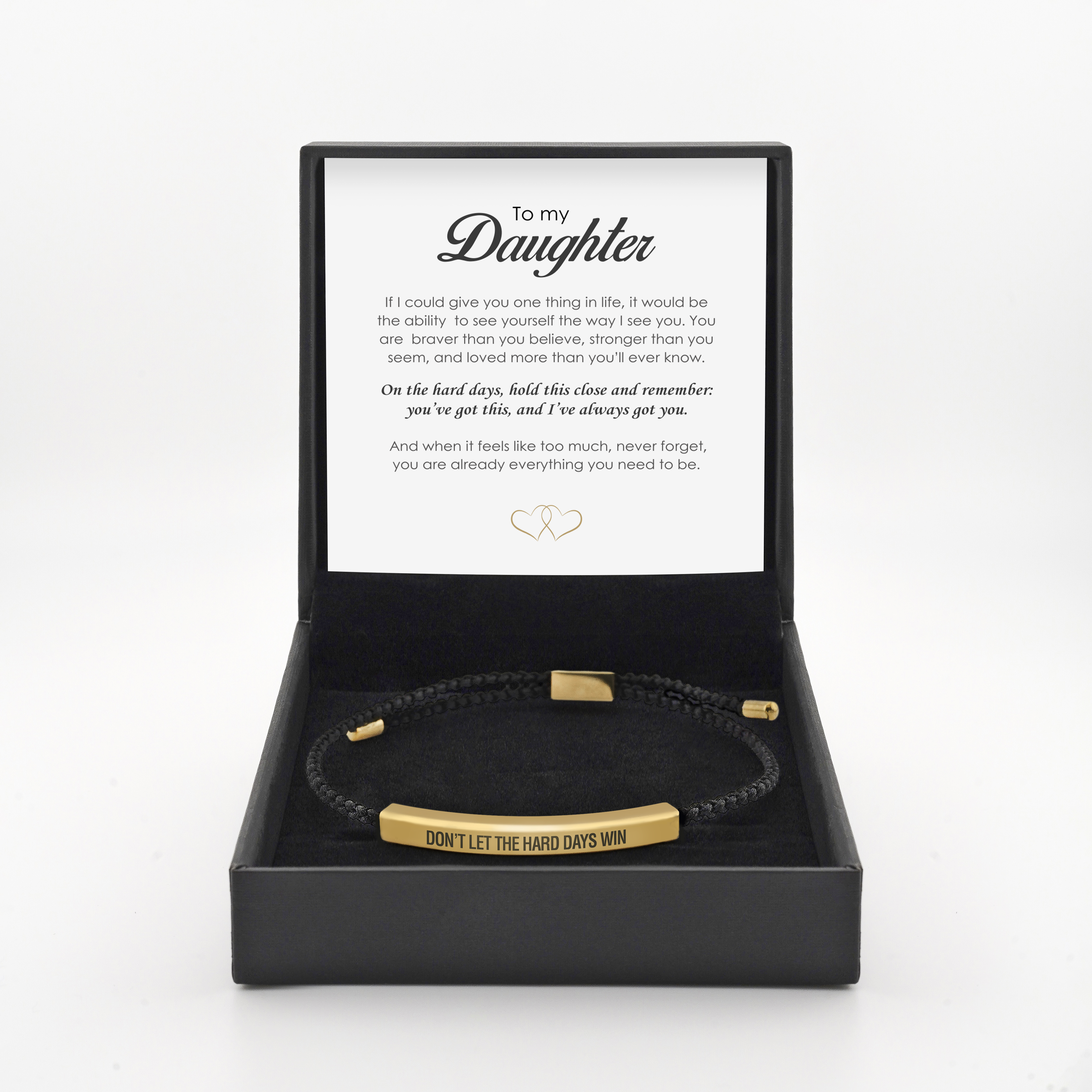 Don't Let The Hard Days Win - Daughter's Empowerment Bracelet