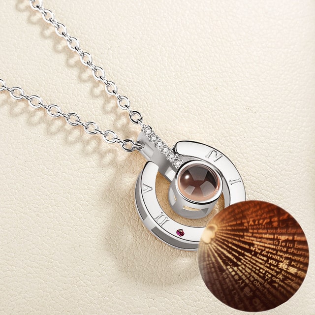100 LANGUAGES "I LOVE YOU" RING, Necklace