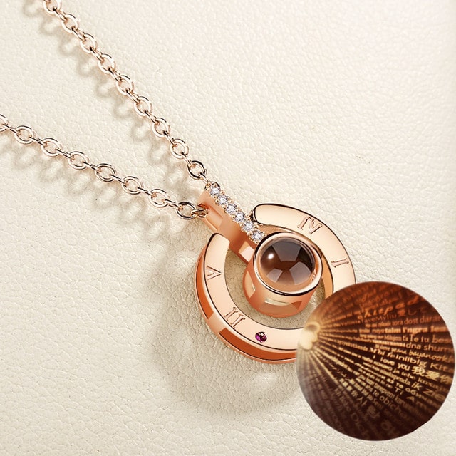 100 LANGUAGES "I LOVE YOU" RING, Necklace