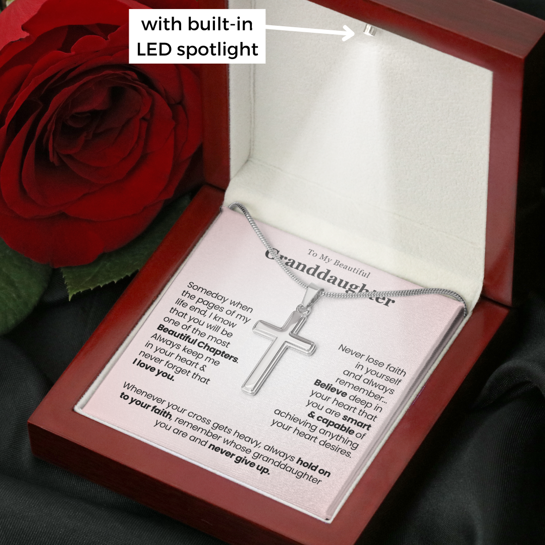 To My Granddaughter - Cross Necklace (GD105)