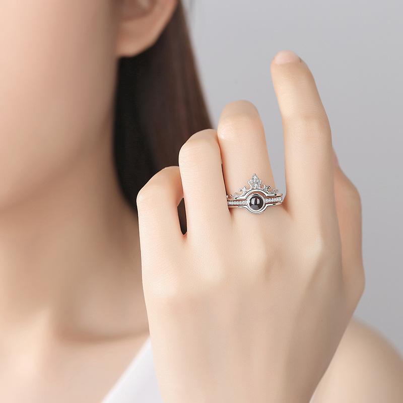 100 LANGUAGES "I LOVE YOU" RING, Necklace