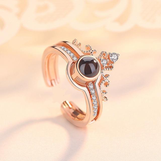 100 LANGUAGES "I LOVE YOU" RING, Necklace