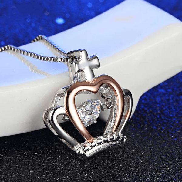 To My Badass Girlfriend - Luxe Crown Necklace Gift Set