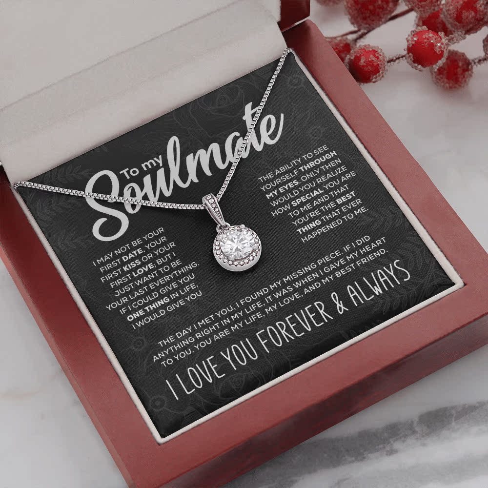 "To My Soulmate" Sparkling Pendant and Gift Box Set