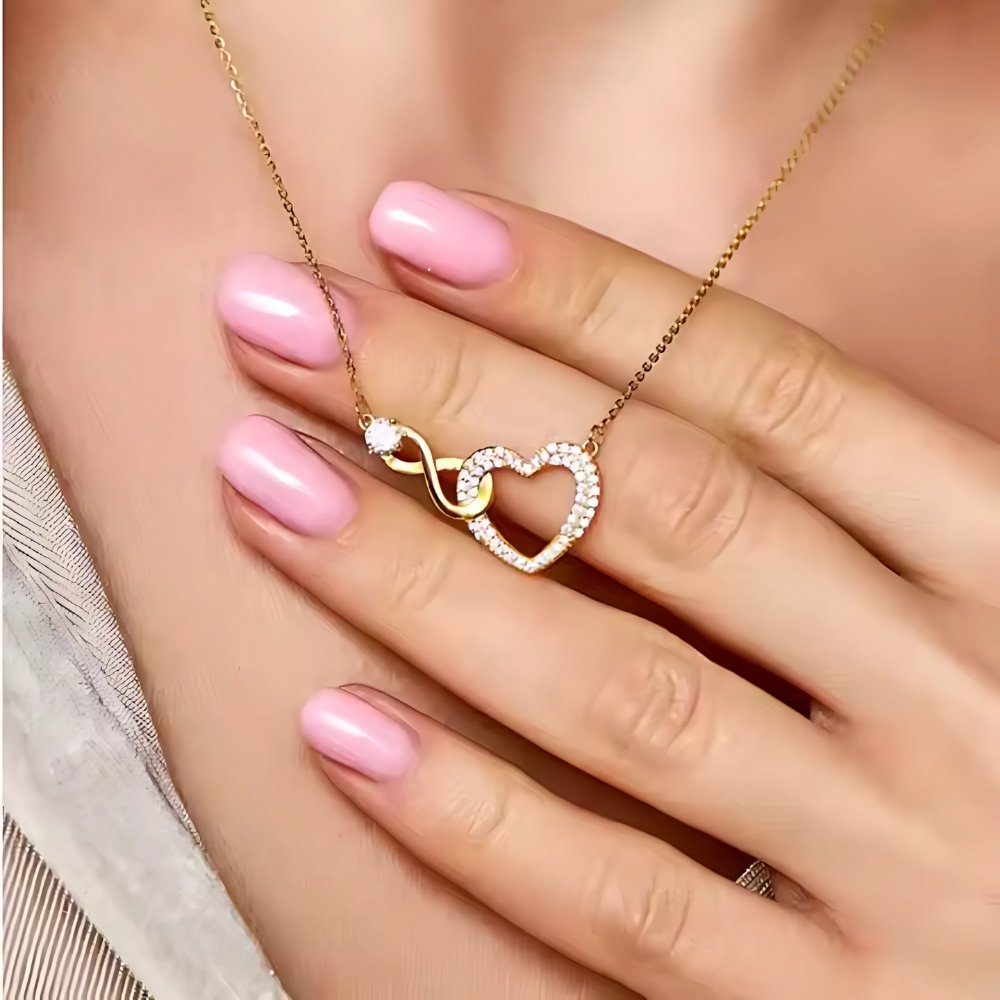 To My Mum – Infinity Heart Necklace & Card