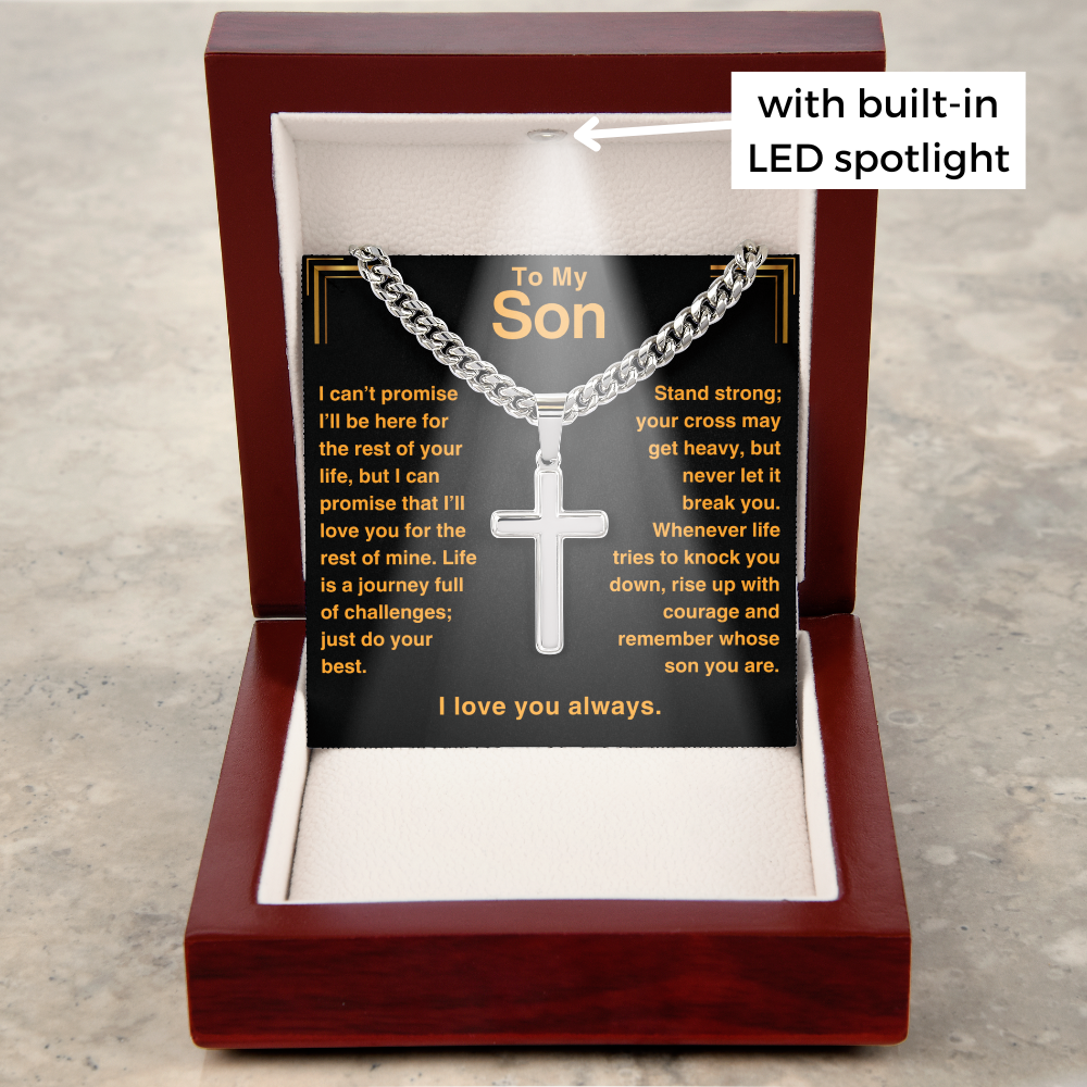 Son, Stand Strong - Cross Chain Necklace (S54)