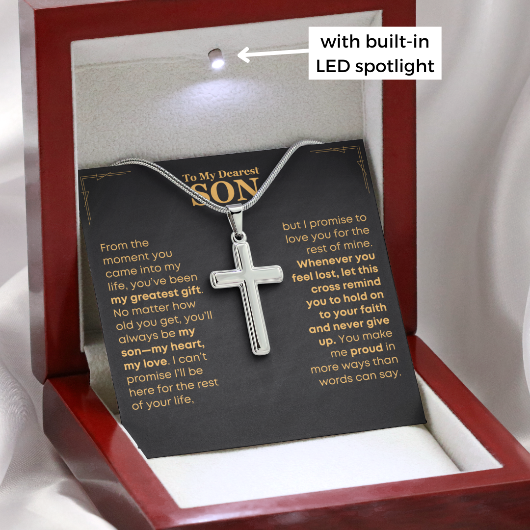 To My Son, Unbreakable - Cross Necklace (S61)