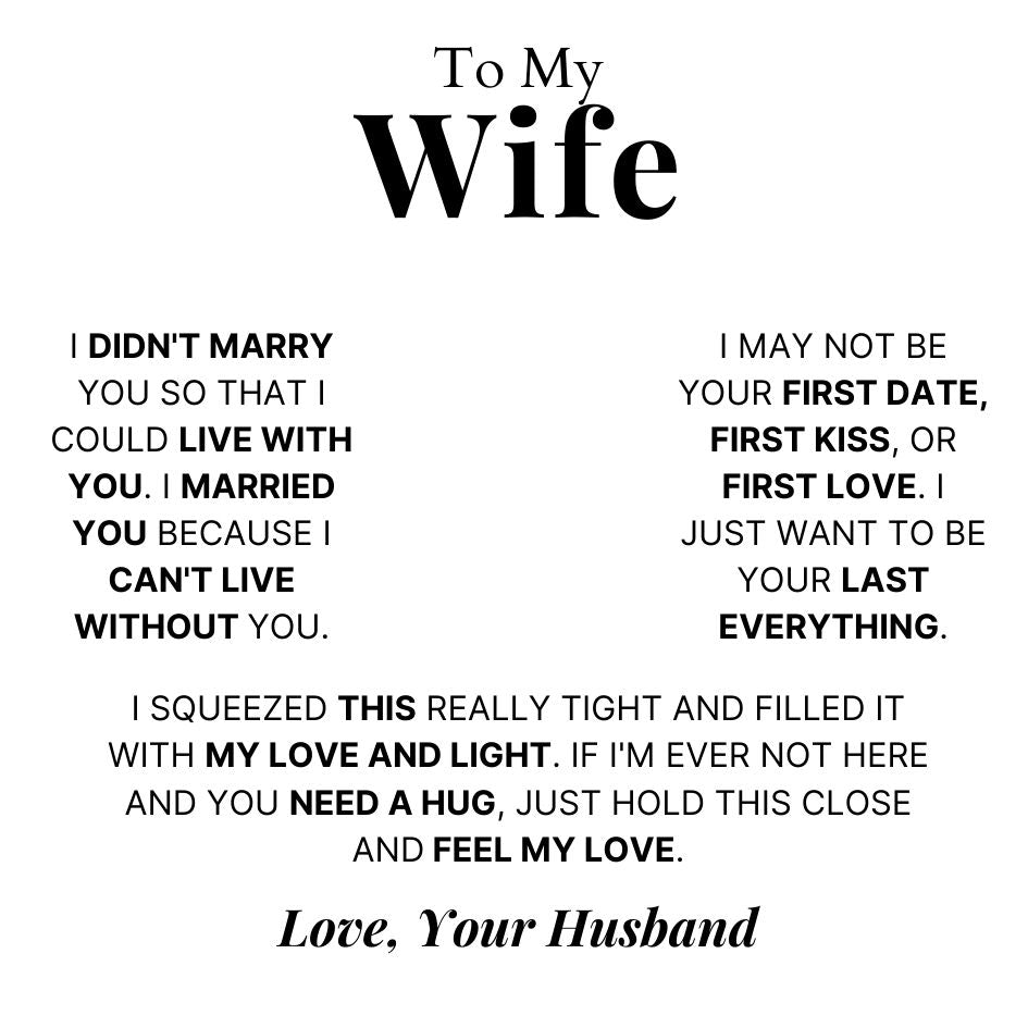 Infinity Name Bracelet for Wife