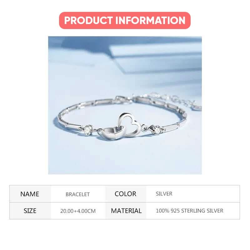 Mother & Daughter Hearts Bracelet - Attracting The Eyes And Pairing Hearts | Low Stock