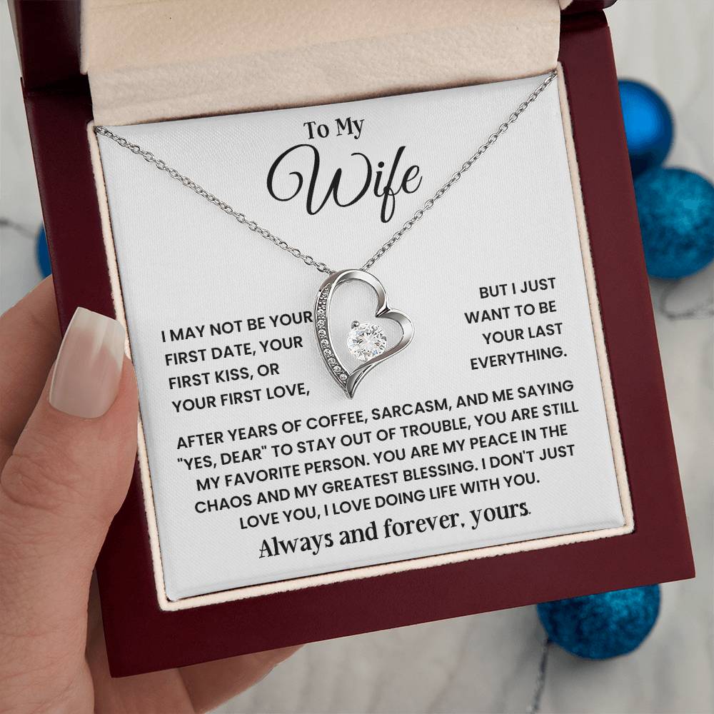 To My Wife - I Don't Just Love You, I Love Doing Life With You - Necklace