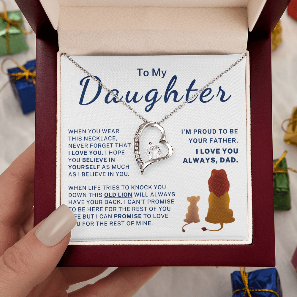 I'm Proud To Be Your Father - Gift for Daughter Forever Love Necklace