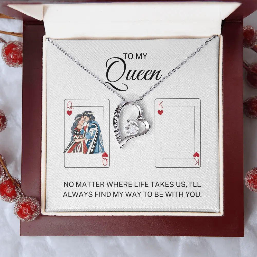 To My Wife - My Queen - Forever Love Necklace