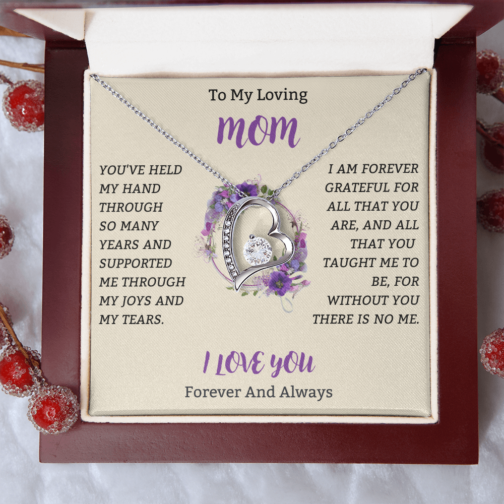 A Token of My Love, Mom – Necklace & Heartfelt Message in Gift Box