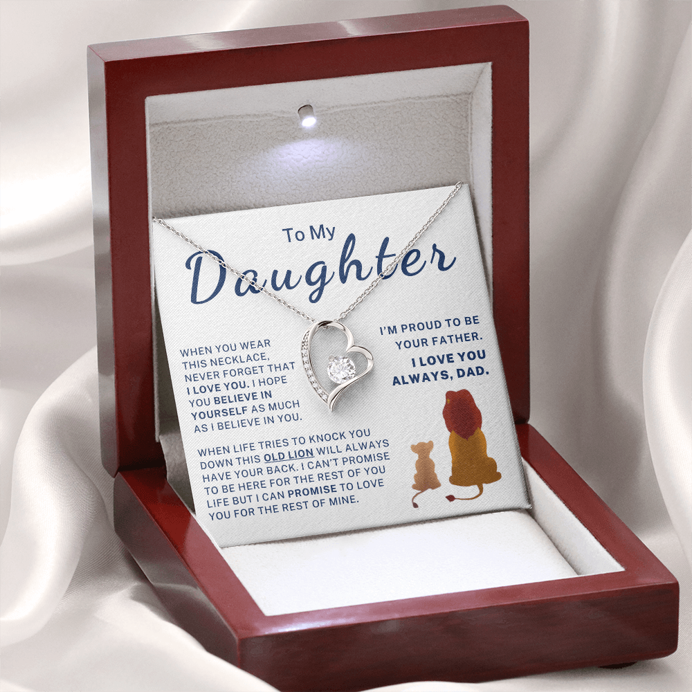 I'm Proud To Be Your Father - Gift for Daughter Forever Love Necklace