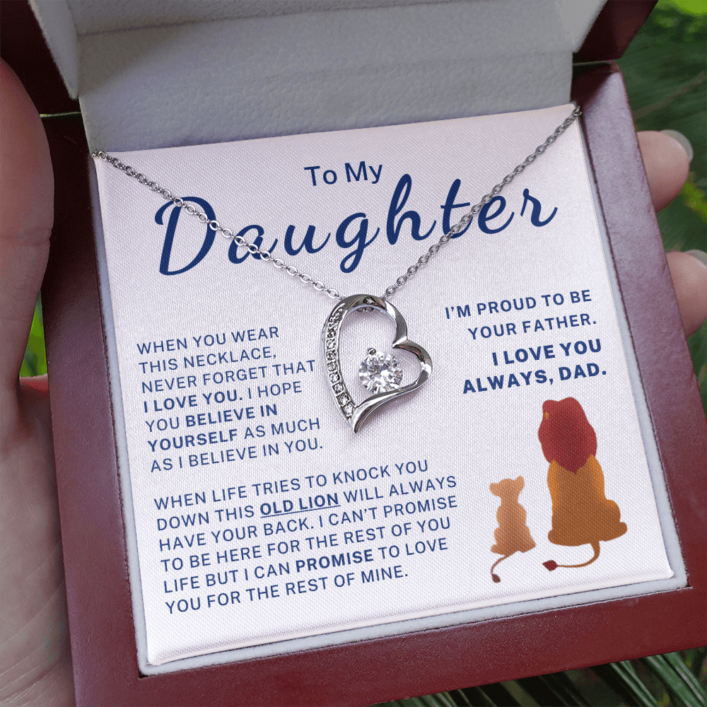 I'm Proud To Be Your Father - Gift for Daughter Forever Love Necklace