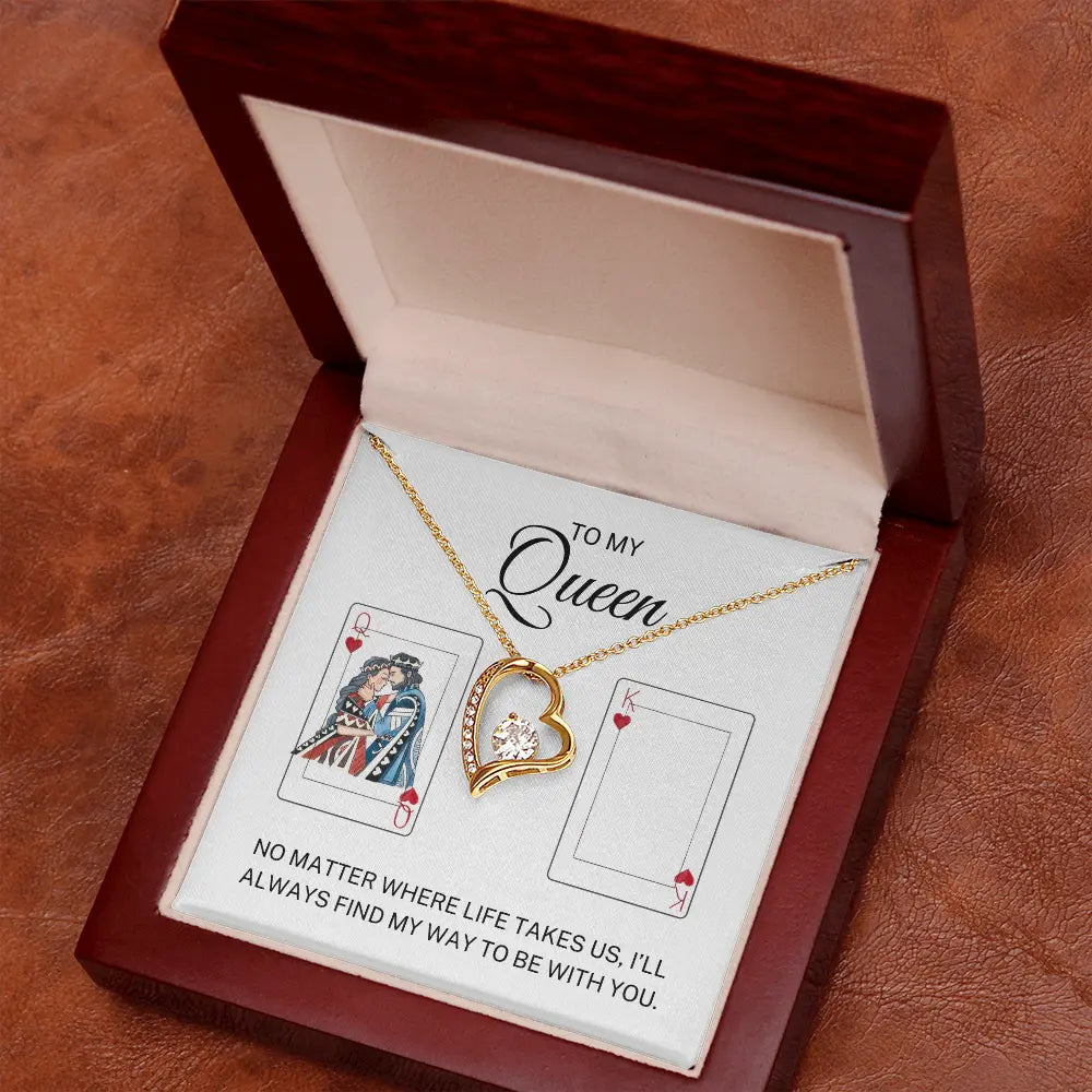 To My Wife - My Queen - Forever Love Necklace