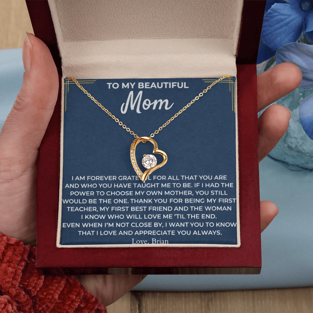 To My Mom - Forever Linked Hearts Gift Set