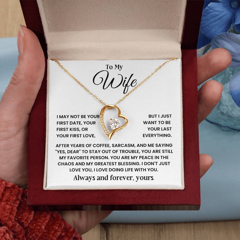 To My Wife - I Don't Just Love You, I Love Doing Life With You - Necklace