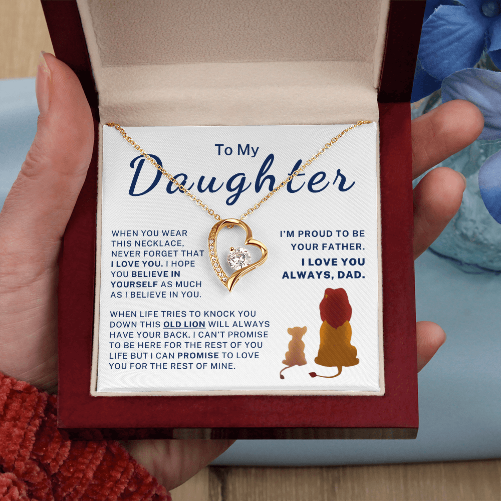 I'm Proud To Be Your Father - Gift for Daughter Forever Love Necklace