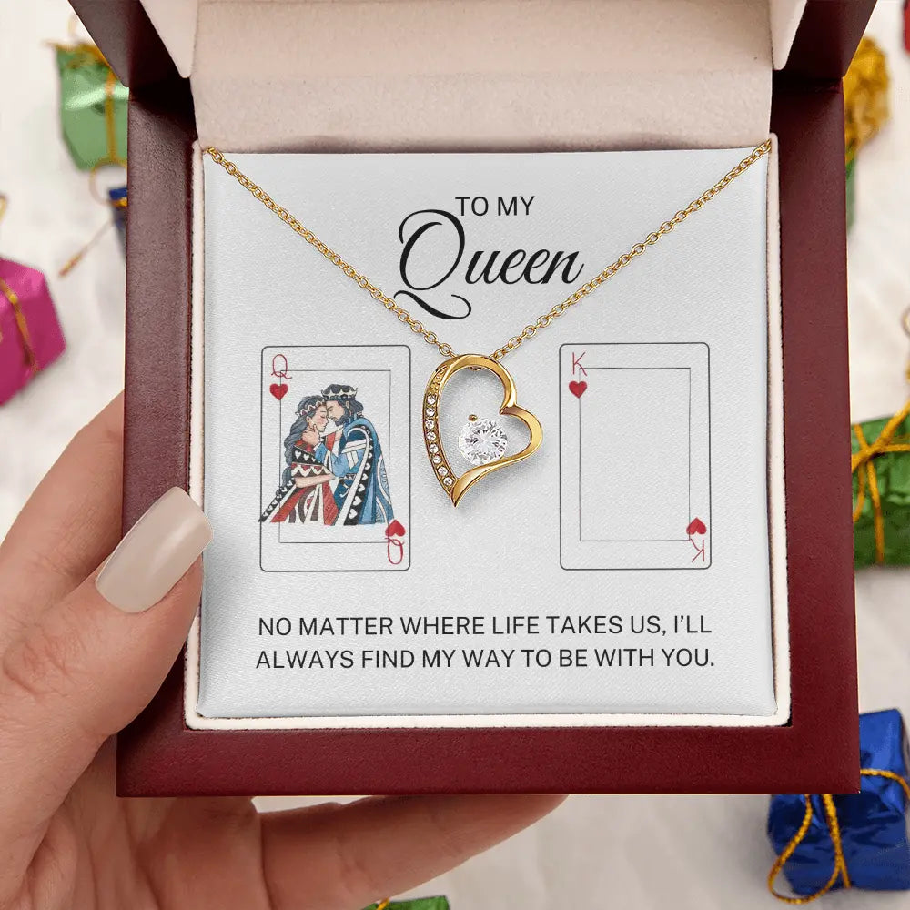 To My Wife - My Queen - Forever Love Necklace