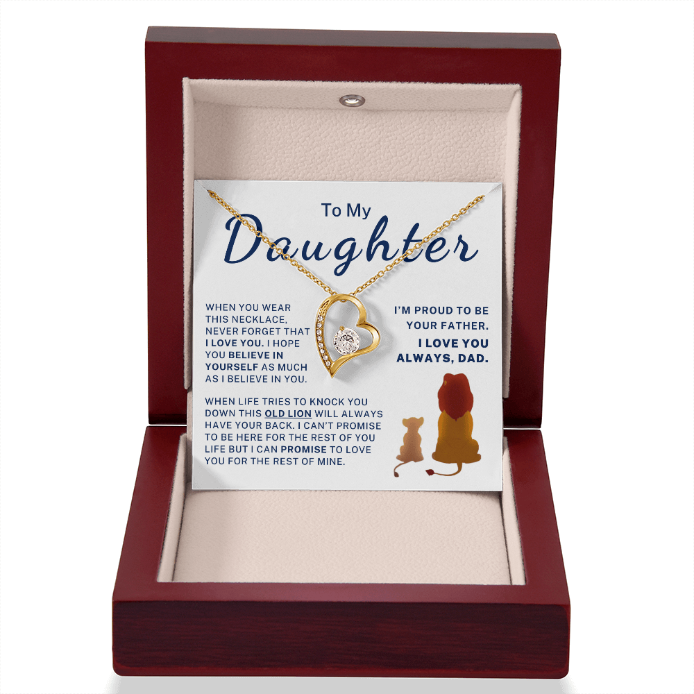 I'm Proud To Be Your Father - Gift for Daughter Forever Love Necklace