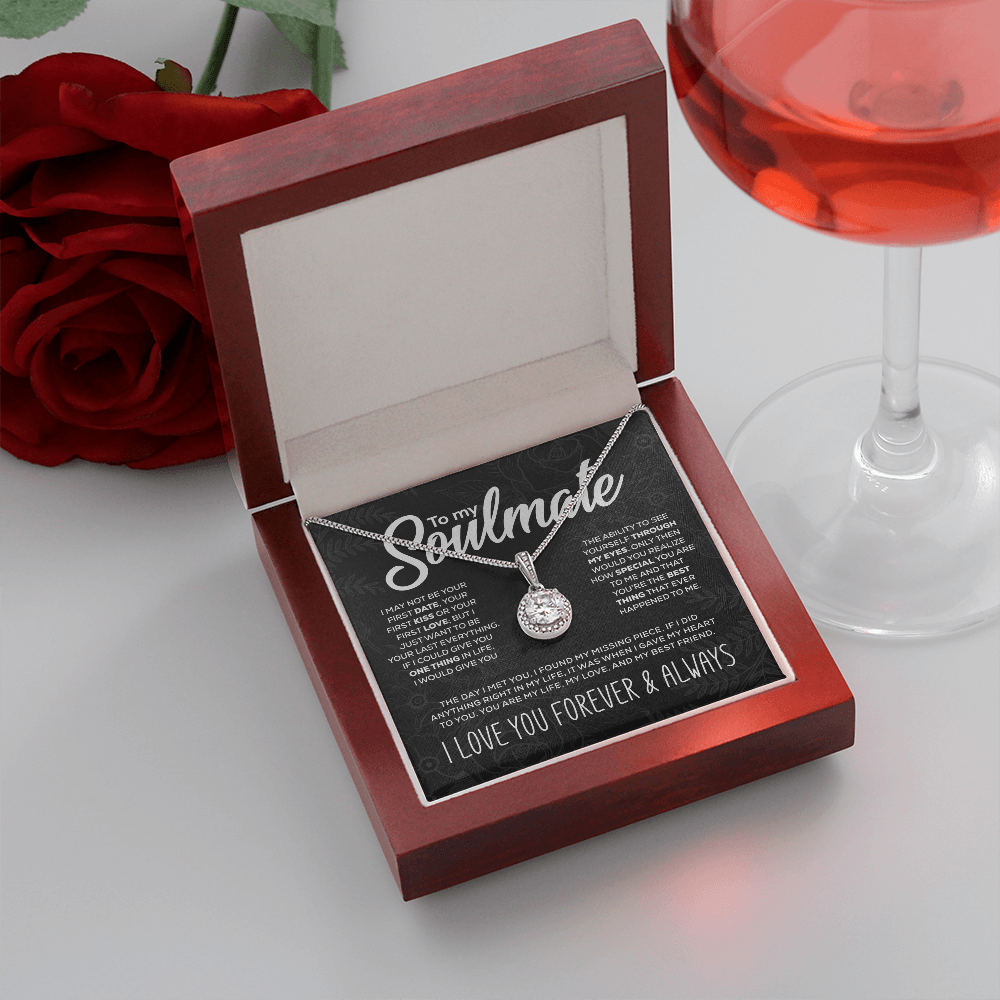 "To My Soulmate" Sparkling Pendant and Gift Box Set