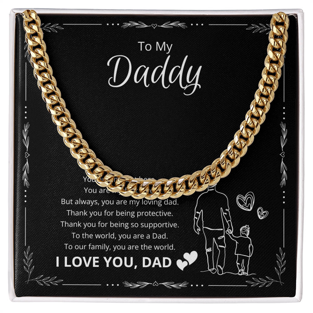 To My Daddy My First Hero Necklace