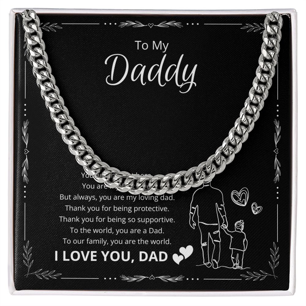 To My Daddy My First Hero Necklace