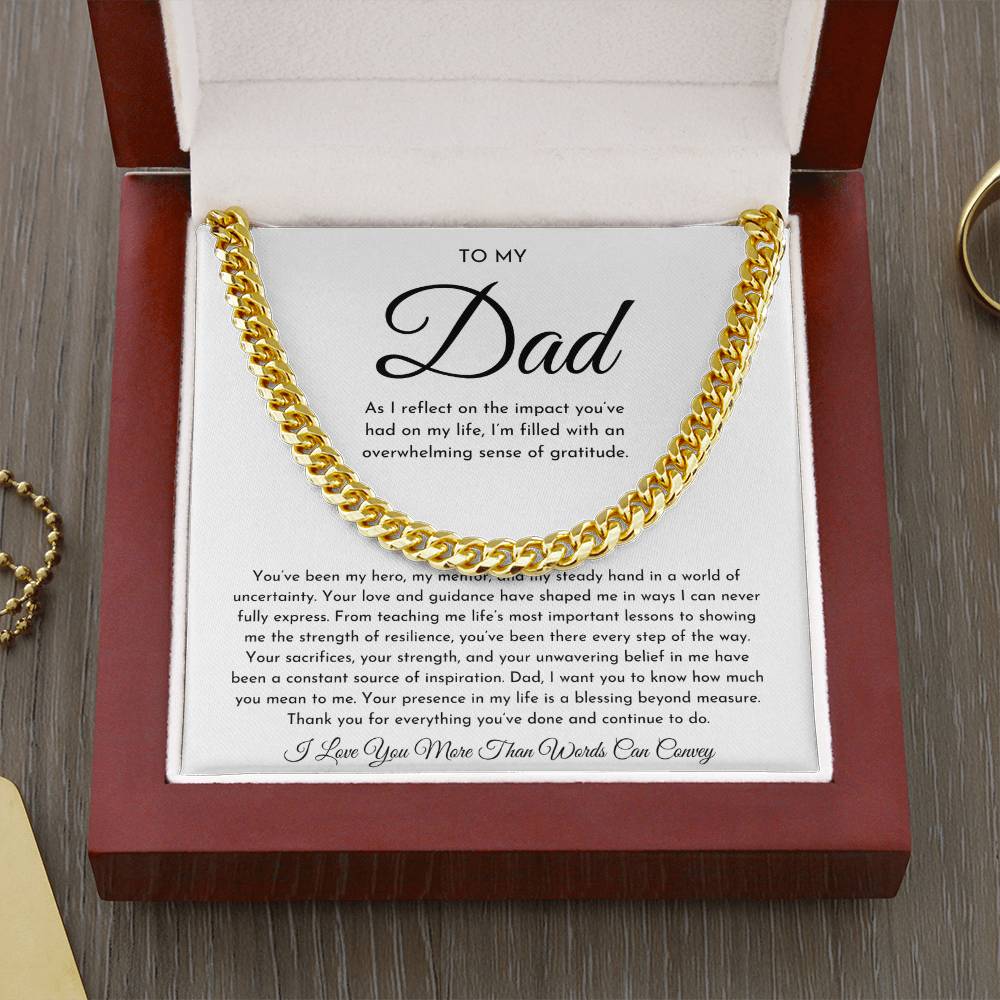 To My Dad Necklace (As I Reflect)