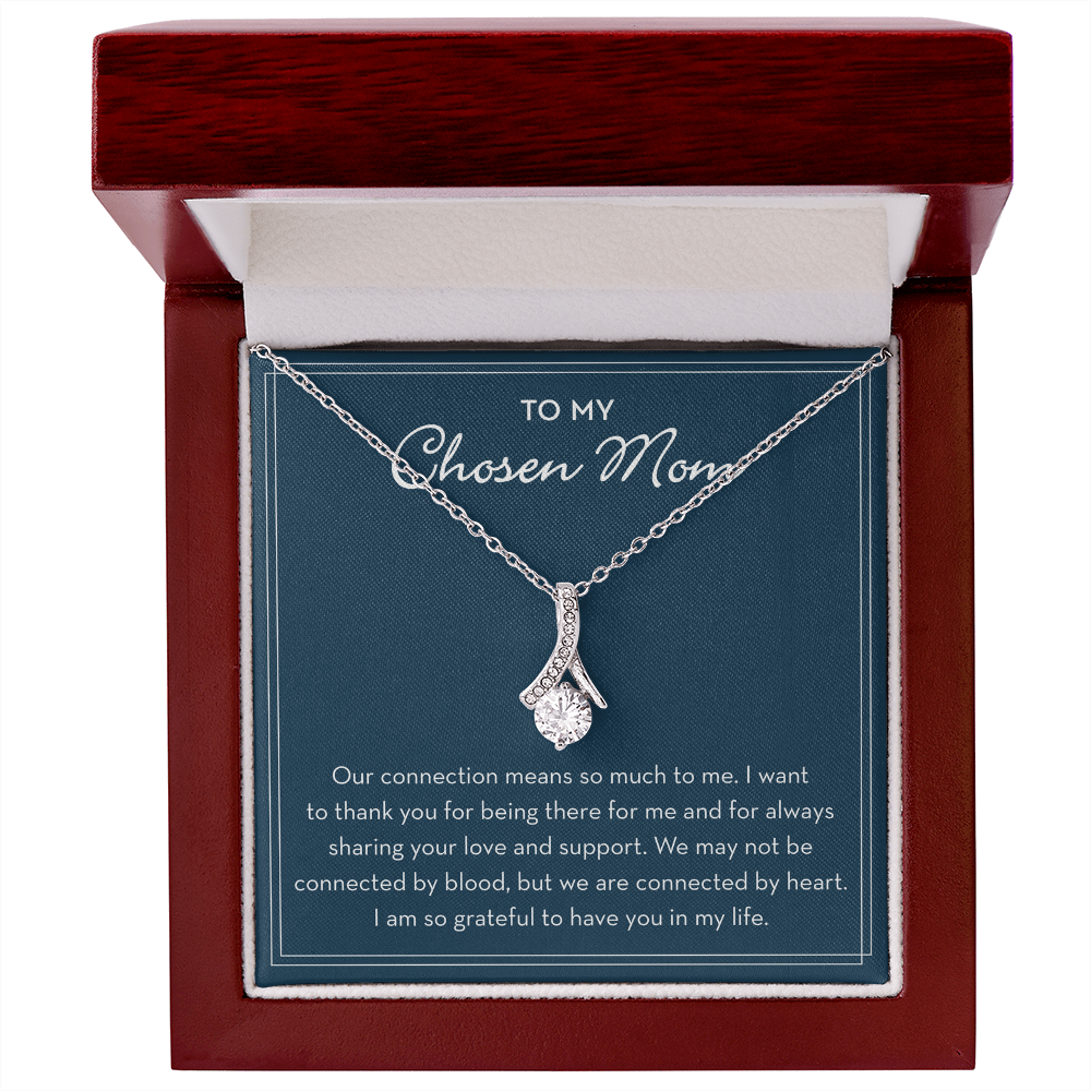 Chosen Mom Mothers Day Gift, Bonus Mom Necklace