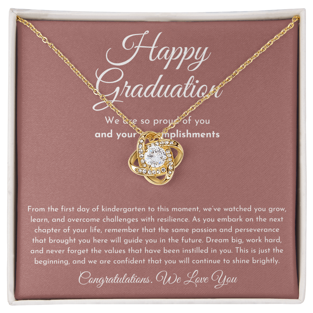 Happy Graduation Gift - Love Knot Necklace