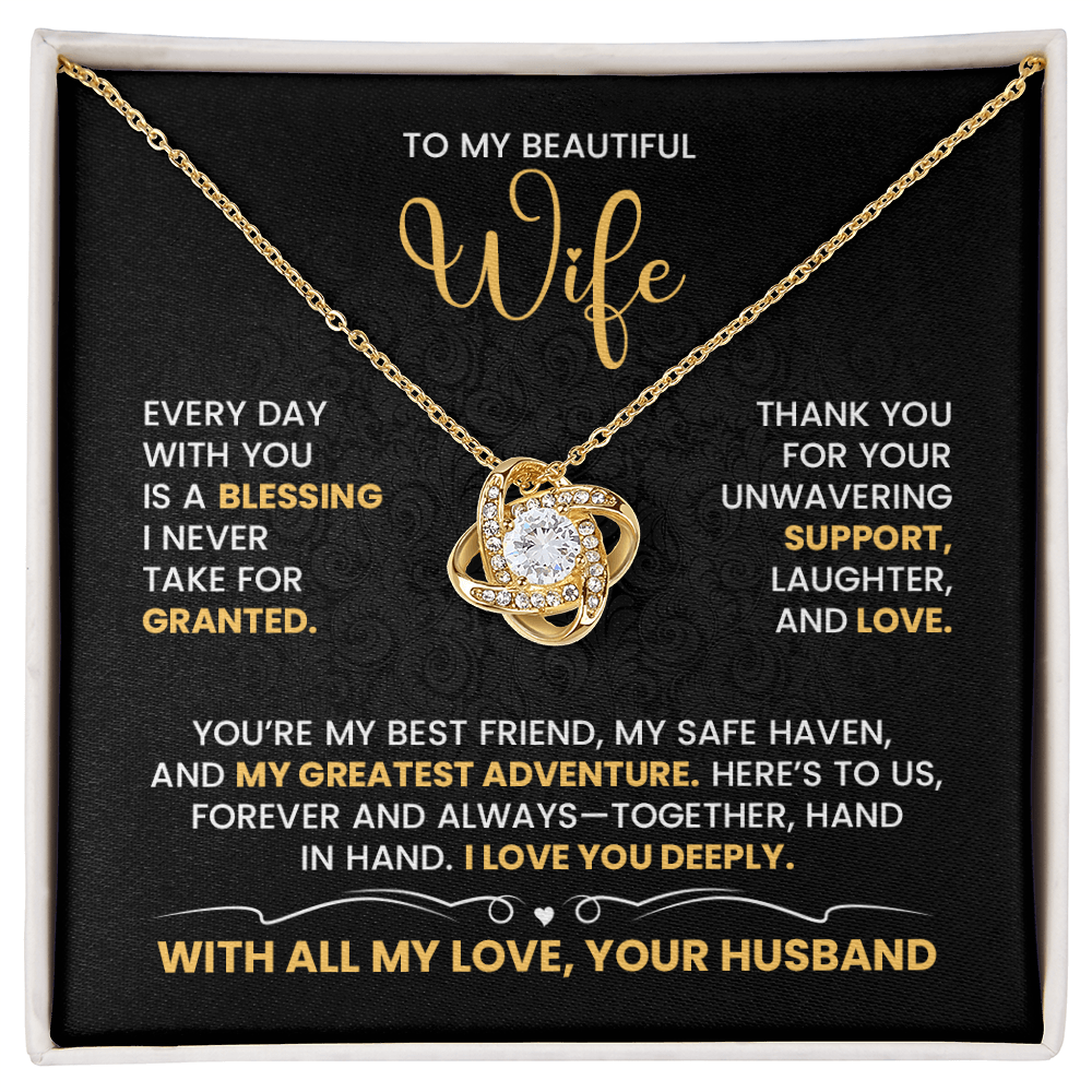 Every Day With You is a Blessing -  Necklace for Anniversary, Birthday or Valentine's Day