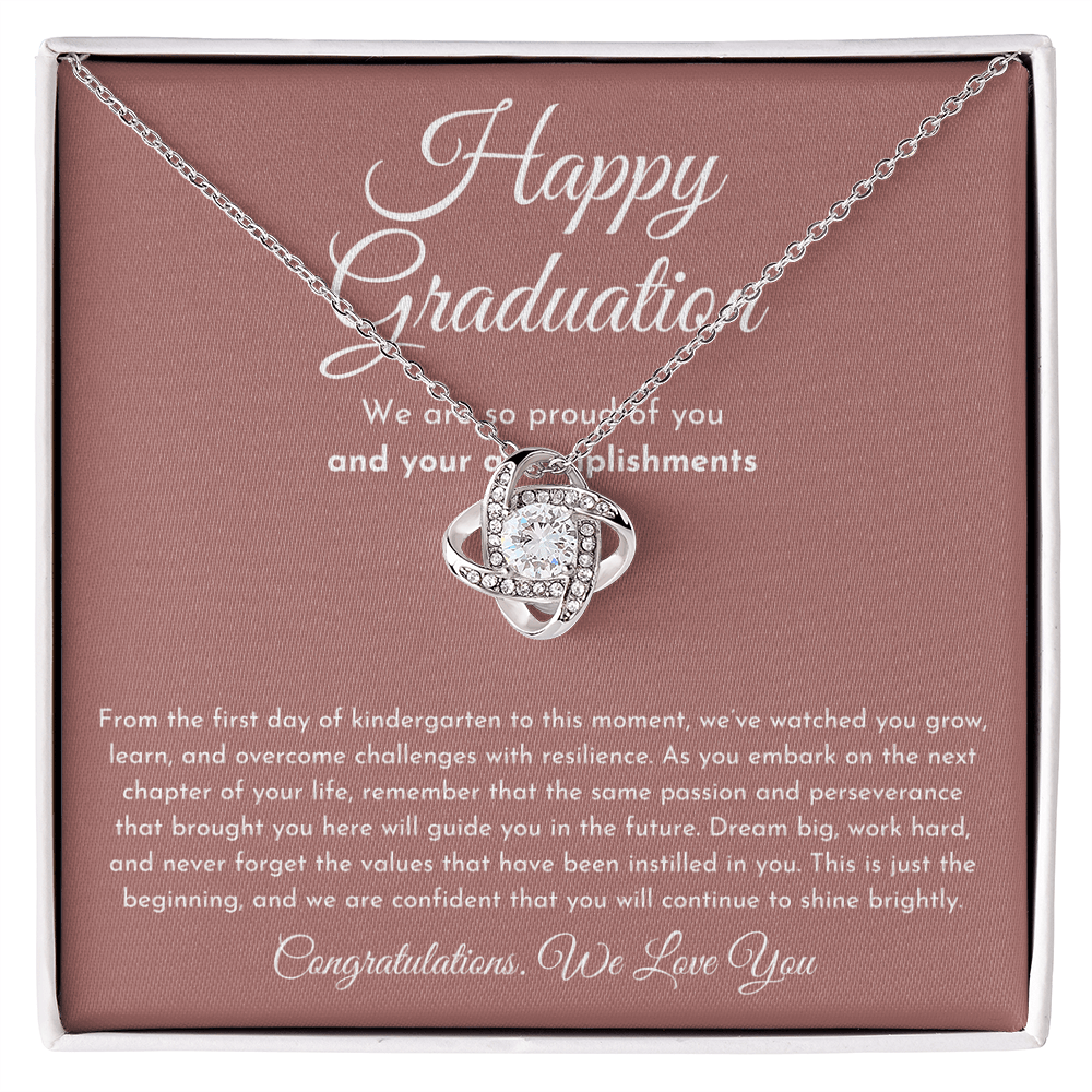Happy Graduation Gift - Love Knot Necklace