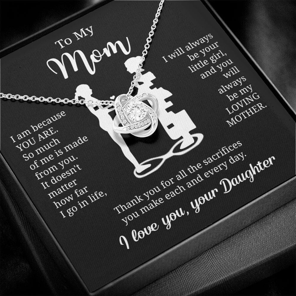 Gift For Mom From Daughter "I Am Because You Are" Necklace