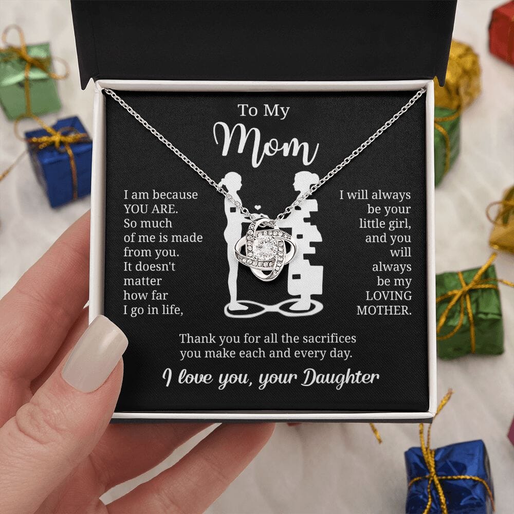 Gift For Mom From Daughter "I Am Because You Are" Necklace
